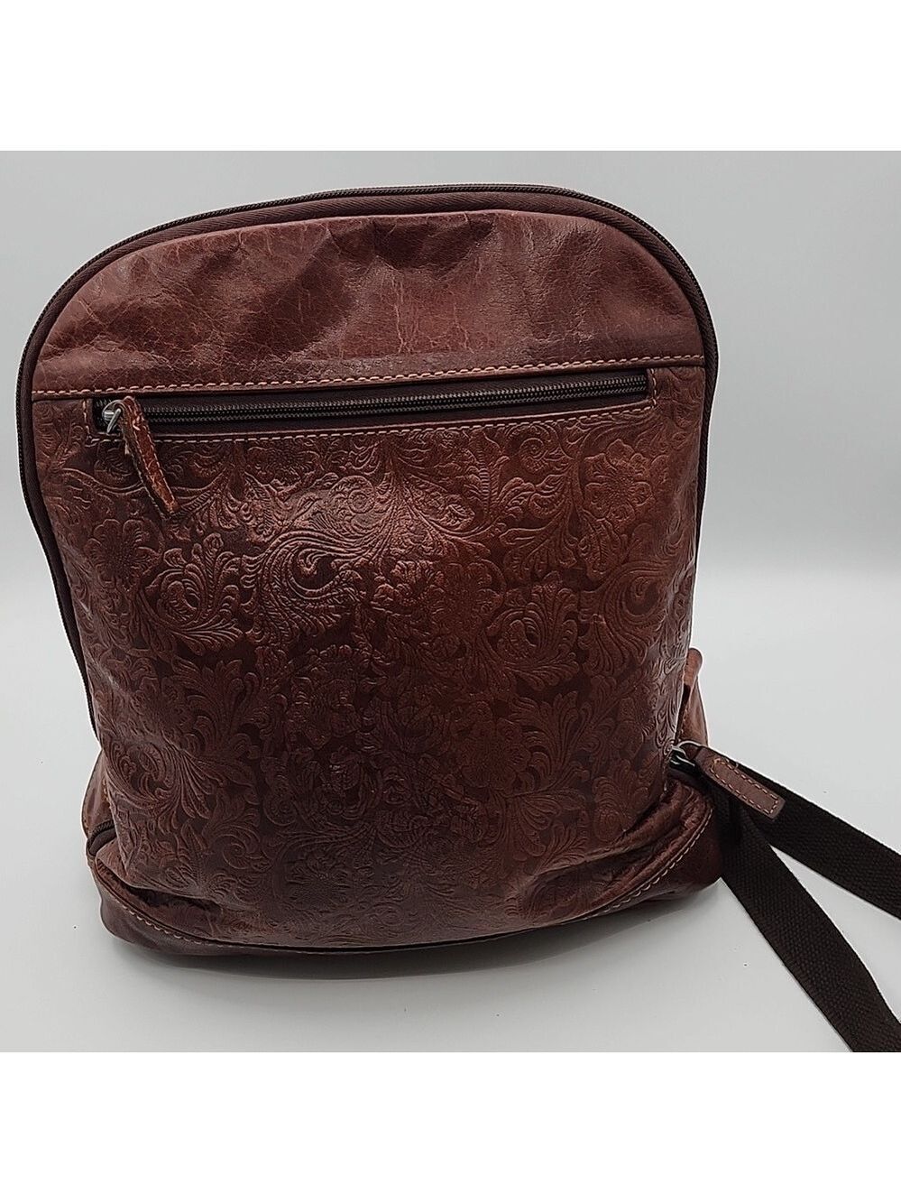 Jack Georges VOYAGER FLORAL BACKPACK/Crossbody GENUINE LEATHER HANDCRAFTED